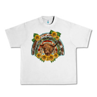 Lunar Rock scottish calf sunflowers rainbow Urban Heavy Tee - BarkalooDesign