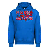 Cobalt my dog is my valentine Urban Hoodie - OliviaCreatesArt