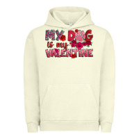 Pigment Pistachio my dog is my valentine Urban Hoodie - OliviaCreatesArt