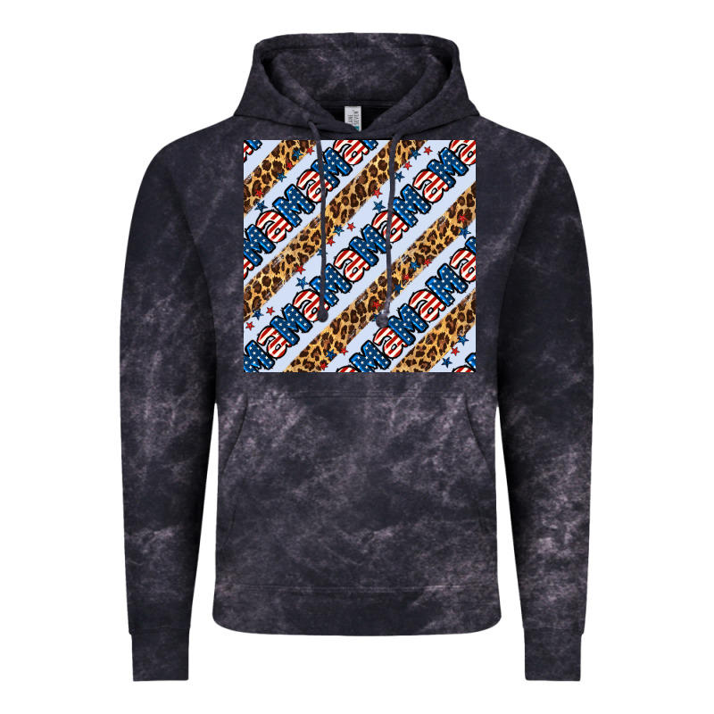 American Mama Leopard Seamless Pattern Vintage Hoodie by BundleAndBundleShop | Teevron