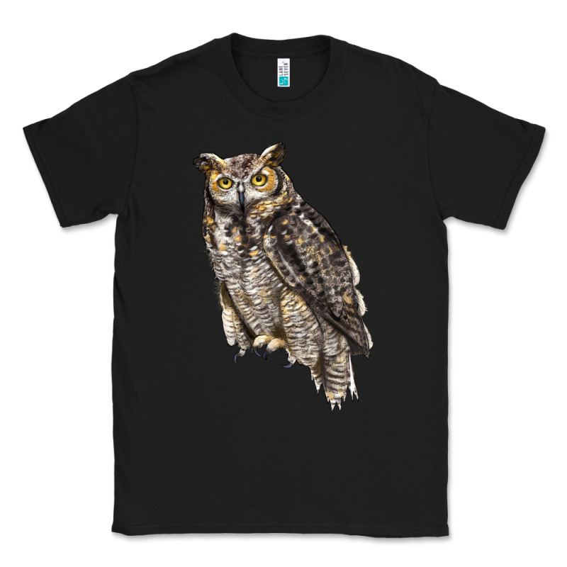 Great Horned Owl Classic Tee by LillyAllenDesigns | Teevron