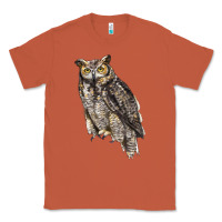 Copper Great Horned Owl Classic Tee - LillyAllenDesigns