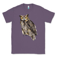 Lavender Great Horned Owl Classic Tee - LillyAllenDesigns