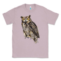 Lilac Great Horned Owl Classic Tee - LillyAllenDesigns