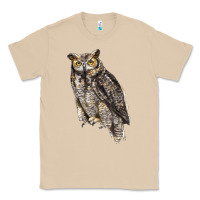 Mushroom Great Horned Owl Classic Tee - LillyAllenDesigns