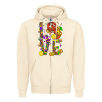 Sandshell Love Crawfish Mardi Gras Zipper Hoodie - BundleAndBundleShop