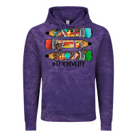 Cloud Purple #teacherlife pencils Vintage Hoodie - JahusDesignShop