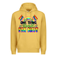 Antique Gold Let's get one thing straight i'm not Pride LGBTQ+ Premium Hoodie - NancyCooperArtShop