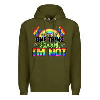 Army Green Let's get one thing straight i'm not Pride LGBTQ+ Premium Hoodie - NancyCooperArtShop