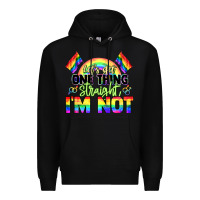 Black Let's get one thing straight i'm not Pride LGBTQ+ Premium Hoodie - NancyCooperArtShop