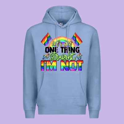 Let's Get One Thing Straight I'm Not Pride Lgbtq+ Premium Hoodie Designed By Nancycooperartshop