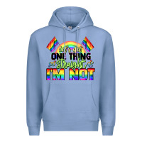 Colony Blue Let's get one thing straight i'm not Pride LGBTQ+ Premium Hoodie - NancyCooperArtShop