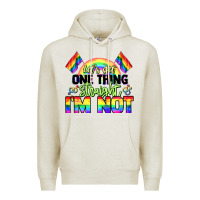 Oatmeal Heather Let's get one thing straight i'm not Pride LGBTQ+ Premium Hoodie - NancyCooperArtShop