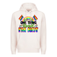 Pale Pink Let's get one thing straight i'm not Pride LGBTQ+ Premium Hoodie - NancyCooperArtShop