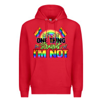Red Let's get one thing straight i'm not Pride LGBTQ+ Premium Hoodie - NancyCooperArtShop