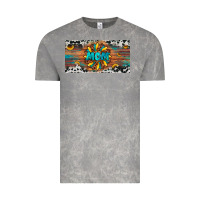 Cloud Rock leopard sunflower mom license plate Vintage Tee - Artiststas