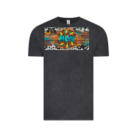 Vintage Black leopard sunflower mom license plate Vintage Tee - Artiststas