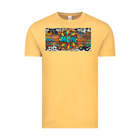 Vintage Mustard leopard sunflower mom license plate Vintage Tee - Artiststas