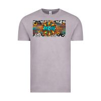 Vintage Zinc leopard sunflower mom license plate Vintage Tee - Artiststas