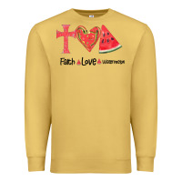Antique Gold Faith Love Watermelon Premium Sweatshirt - Bettercallsaul