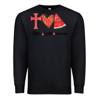 Black Faith Love Watermelon Premium Sweatshirt - Bettercallsaul