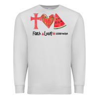 Dove Grey Faith Love Watermelon Premium Sweatshirt - Bettercallsaul
