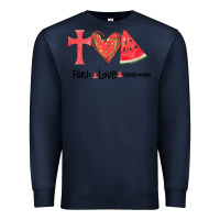 Navy Faith Love Watermelon Premium Sweatshirt - Bettercallsaul