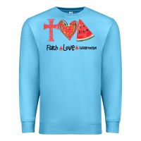 Ocean Blue Faith Love Watermelon Premium Sweatshirt - Bettercallsaul