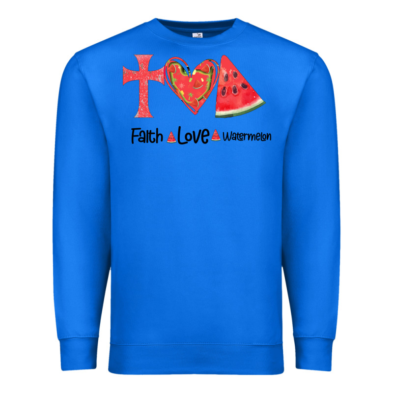 Faith Love Watermelon Premium Sweatshirt by Bettercallsaul | Teevron