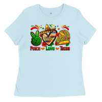 Peace Love Tacos Ladies Tee | Teevron