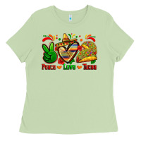 Matcha peace love tacos Ladies Tee - Zillion Design Studio