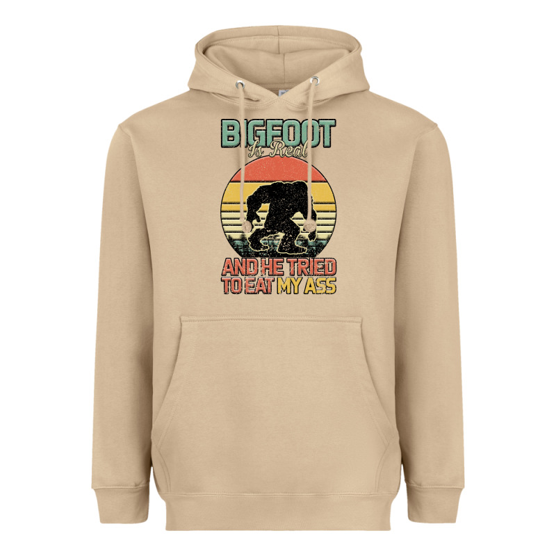Bigfoot Is Real And He Tried To Eat My Ass Heavyweight Hoodie by Bettercallsaul | Teevron