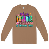 Toasted Coconut making hair beautiful is kinda my thing Long Sleeve Tee - MaliasSmallBusiness