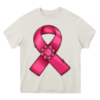 Cream breast cancer awareness ribbon Heavy Core Tee - RanaPortraitStore