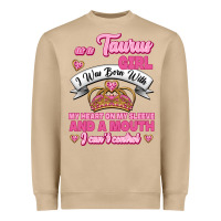 Mushroom as a taurus girl zodiac girls Heavyweight Sweatshirt - Jasminsmagicworld