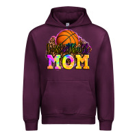 Mauve Wine basketball mom Urban Hoodie - OliviaCreatesArt