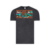 Vintage Black hearts mama license plate Vintage Tee - Artiststas