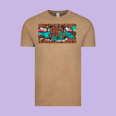 Hearts Mama License Plate Vintage Tee Designed By Artiststas