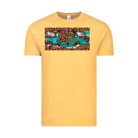 Vintage Mustard hearts mama license plate Vintage Tee - Artiststas