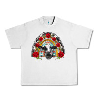 Lunar Rock black and white baby cow floral rose rainbow Urban Heavy Tee - BarkalooDesign