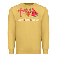 Antique Gold Faith Love Watermelon Premium Sweatshirt - Bettercallsaul