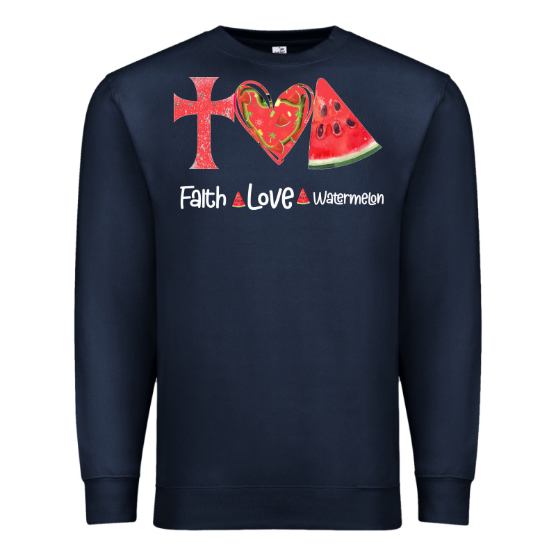 Faith Love Watermelon Premium Sweatshirt by Bettercallsaul | Teevron