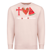 Pale Pink Faith Love Watermelon Premium Sweatshirt - Bettercallsaul