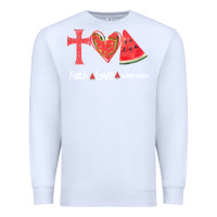 White Faith Love Watermelon Premium Sweatshirt - Bettercallsaul