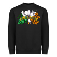 Black ireland flag Heavyweight Sweatshirt - NancyCooperArtShop