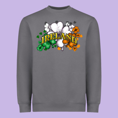 Ireland Flag Heavyweight Sweatshirt Designed By Nancycooperartshop