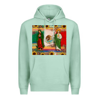 Seafoam mexico flag our lady of guadalupe san judas sunflower Premium Hoodie - JahusDesignShop
