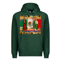 Mexico Flag Our Lady Of Guadalupe San Judas Sunflower Premium Hoodie | Teevron