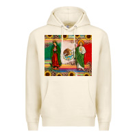 Tofu mexico flag our lady of guadalupe san judas sunflower Premium Hoodie - JahusDesignShop