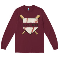 Burgundy preview custom baseball Long Sleeve Tee - MaliasSmallBusiness